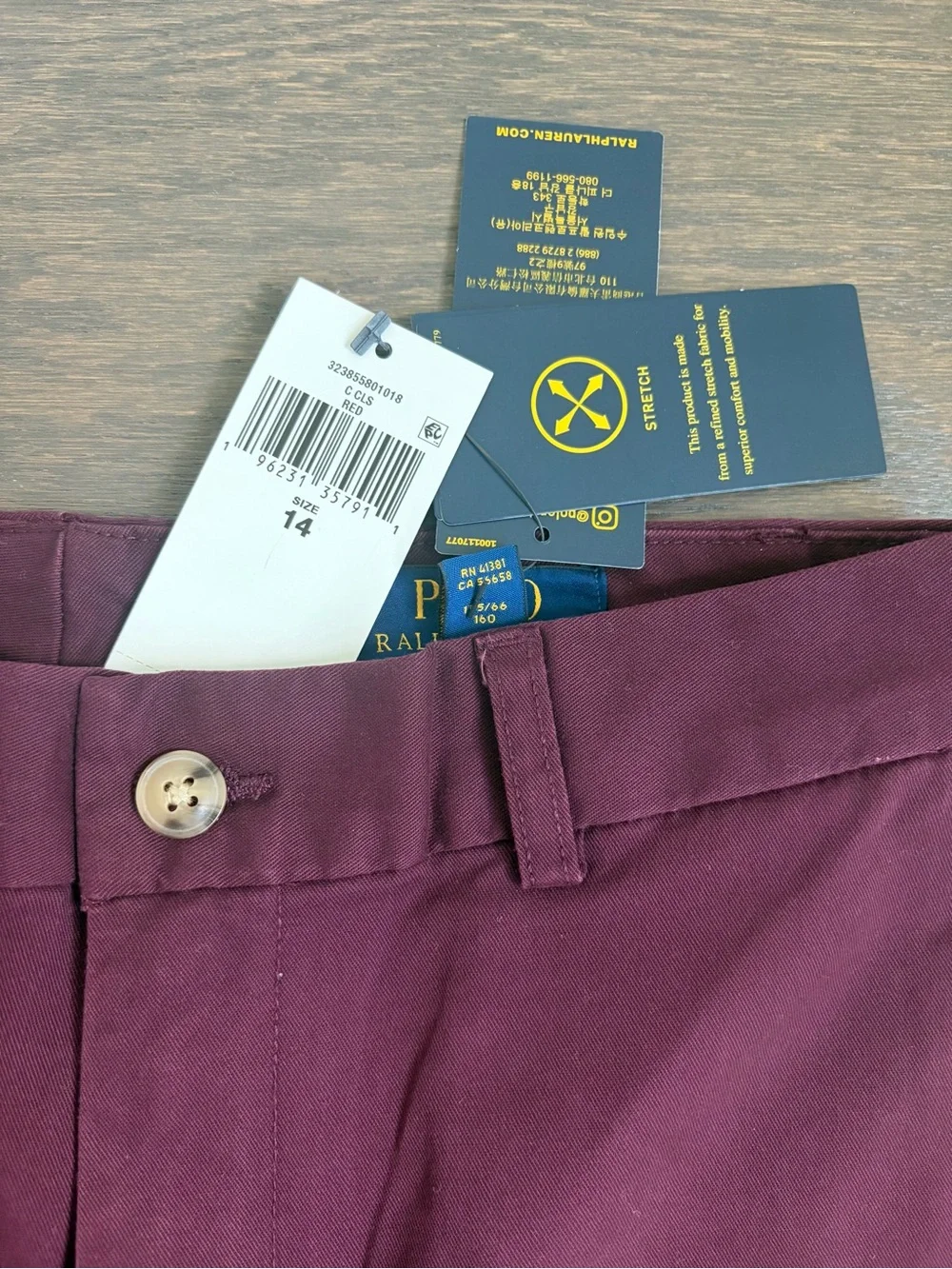 Polo Ralph Lauren boys’ straight-leg stretch chino pants